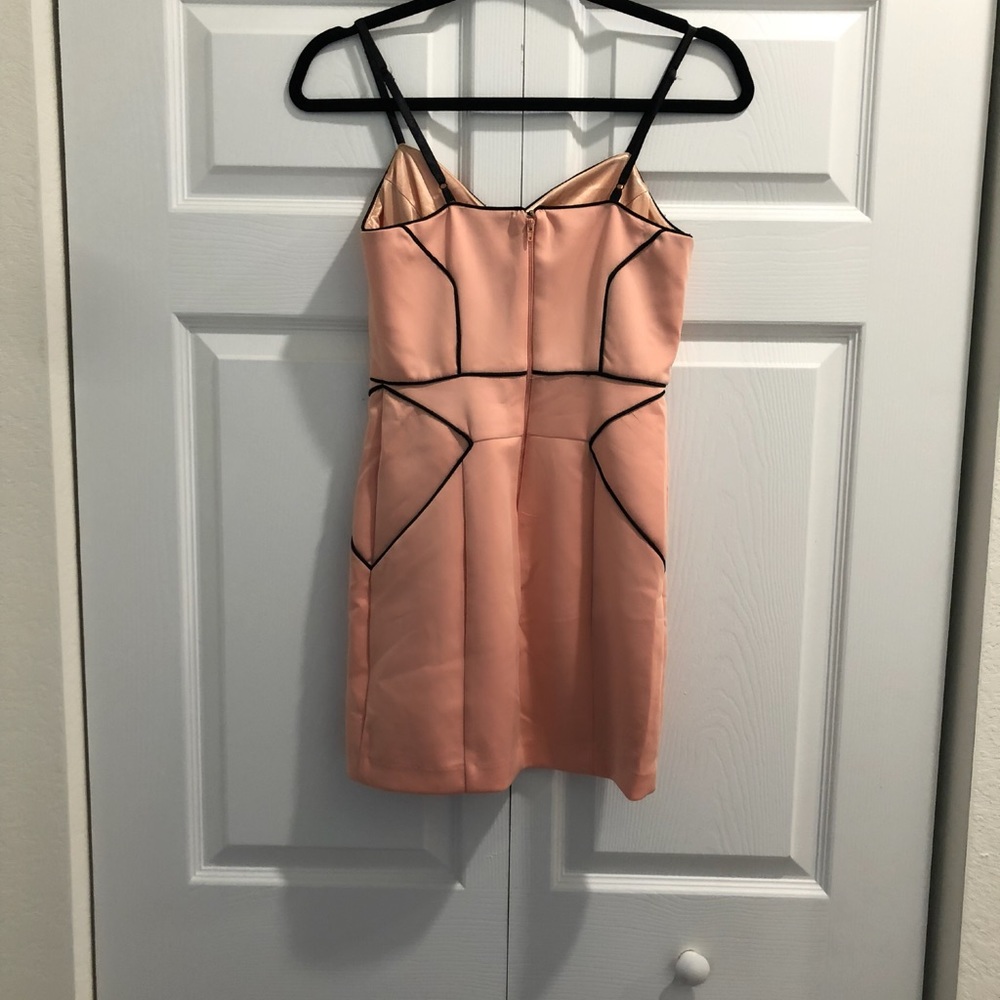 Peach Bodycon Mini Dress - Picture 2 of 2